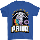 Can't Hide My Pride LGBT Gay Awareness Mens T-Shirt Cotton Gildan Royal Blue