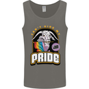 Can't Hide My Pride LGBT Gay Awareness Mens Vest Tank Top Charcoal