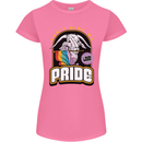 Can't Hide My Pride LGBT Gay Awareness Womens Petite Cut T-Shirt Azalea