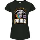 Can't Hide My Pride LGBT Gay Awareness Womens Petite Cut T-Shirt Black