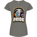Can't Hide My Pride LGBT Gay Awareness Womens Petite Cut T-Shirt Charcoal