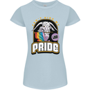Can't Hide My Pride LGBT Gay Awareness Womens Petite Cut T-Shirt Light Blue