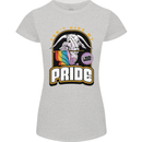Can't Hide My Pride LGBT Gay Awareness Womens Petite Cut T-Shirt Sports Grey
