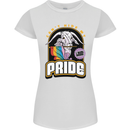 Can't Hide My Pride LGBT Gay Awareness Womens Petite Cut T-Shirt White