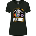 Can't Hide My Pride LGBT Gay Awareness Womens Wider Cut T-Shirt Black