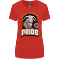 Can't Hide My Pride LGBT Gay Awareness Womens Wider Cut T-Shirt Red