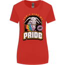 Can't Hide My Pride LGBT Gay Awareness Womens Wider Cut T-Shirt Red