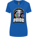 Can't Hide My Pride LGBT Gay Awareness Womens Wider Cut T-Shirt Royal Blue