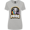 Can't Hide My Pride LGBT Gay Awareness Womens Wider Cut T-Shirt Sports Grey