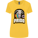 Can't Hide My Pride LGBT Gay Awareness Womens Wider Cut T-Shirt Yellow