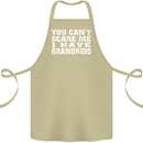 Can't Scare Me Grandkids Grandparent's Day Cotton Apron 100% Organic Khaki