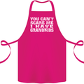 Can't Scare Me Grandkids Grandparent's Day Cotton Apron 100% Organic Pink