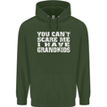 Can't Scare Me Grandkids Grandparent's Day Mens 80% Cotton Hoodie Forest Green