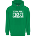 Can't Scare Me Grandkids Grandparent's Day Mens 80% Cotton Hoodie Irish Green