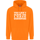 Can't Scare Me Grandkids Grandparent's Day Mens 80% Cotton Hoodie Orange