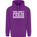 Can't Scare Me Grandkids Grandparent's Day Mens 80% Cotton Hoodie Purple