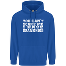 Can't Scare Me Grandkids Grandparent's Day Mens 80% Cotton Hoodie Royal Blue