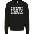 Can't Scare Me Grandkids Grandparent's Day Mens Sweatshirt Jumper Black