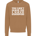 Can't Scare Me Grandkids Grandparent's Day Mens Sweatshirt Jumper Caramel Latte