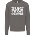 Can't Scare Me Grandkids Grandparent's Day Mens Sweatshirt Jumper Charcoal