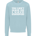 Can't Scare Me Grandkids Grandparent's Day Mens Sweatshirt Jumper Light Blue