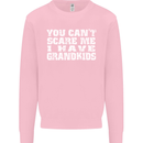Can't Scare Me Grandkids Grandparent's Day Mens Sweatshirt Jumper Light Pink