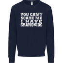 Can't Scare Me Grandkids Grandparent's Day Mens Sweatshirt Jumper Navy Blue