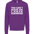Can't Scare Me Grandkids Grandparent's Day Mens Sweatshirt Jumper Purple