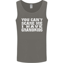 Can't Scare Me Grandkids Grandparent's Day Mens Vest Tank Top Charcoal