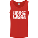 Can't Scare Me Grandkids Grandparent's Day Mens Vest Tank Top Red