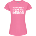 Can't Scare Me Grandkids Grandparent's Day Womens Petite Cut T-Shirt Azalea