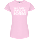 Can't Scare Me Grandkids Grandparent's Day Womens Petite Cut T-Shirt Light Pink