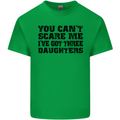 Can't Scare Me Three Daughters Father's Day Mens Cotton T-Shirt Tee Top Irish Green
