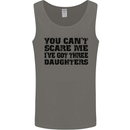 Can't Scare Me Three Daughters Father's Day Mens Vest Tank Top Charcoal