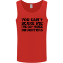 Can't Scare Me Three Daughters Father's Day Mens Vest Tank Top Red