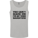 Can't Scare Me Three Daughters Father's Day Mens Vest Tank Top Sports Grey
