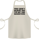 Can't Scare Me Two Daughters Father's Day Cotton Apron 100% Organic Natural