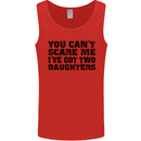 Can't Scare Me Two Daughters Father's Day Mens Vest Tank Top Red