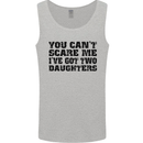 Can't Scare Me Two Daughters Father's Day Mens Vest Tank Top Sports Grey