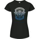 Canada Speed Junkies Biker Motorcycle Womens Petite Cut T-Shirt Black