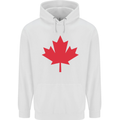 Canadian Flag Canada Maple Leaf Childrens Kids Hoodie White