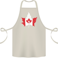 Canadian Maple Leaf Flag Canada Beaver Cotton Apron 100% Organic Natural