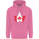 Canadian Maple Leaf Flag Canada Beaver Mens 80% Cotton Hoodie Azelea