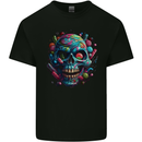 Candy Skull Kids T-Shirt Childrens Black