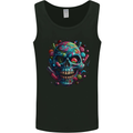 Candy Skull Mens Vest Tank Top Black