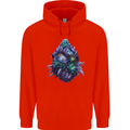 Cannabis Bud Drugs Marijuana Weed Childrens Kids Hoodie Bright Red