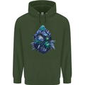 Cannabis Bud Drugs Marijuana Weed Childrens Kids Hoodie Forest Green