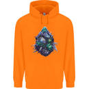 Cannabis Bud Drugs Marijuana Weed Childrens Kids Hoodie Orange