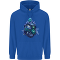 Cannabis Bud Drugs Marijuana Weed Childrens Kids Hoodie Royal Blue