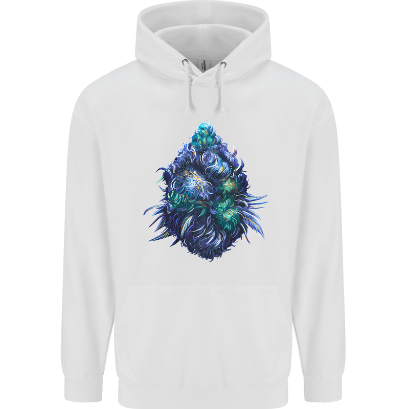 Cannabis Bud Drugs Marijuana Weed Childrens Kids Hoodie White